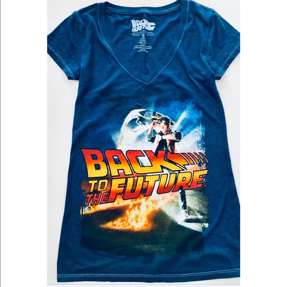 NEW! Back To The Future V-Neck T-Shirt